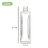 Frasco de vidro para perfume com rosca de várias capacidades, frasco de embalagem de vidro, frasco portátil para perfume vazio em estoque, atacado