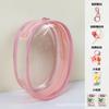 Bolsa de Paseo para Bebé de 10 cm Bolsa Transparente de PVC Bolsa para Exhibir Muñecos de Algodón Bolsa de Cosméticos Bolsa Colgante a Prueba de Polvo Bolsa para Dolor Bolsa para Bebé