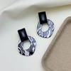 Pendientes Estilo Similar Zhao Lusi Qin Lan para Mujer Pendientes de Aro Estampado Leopardo Carey 2025 Nuevos Pendientes de Lujo Accesible de Alta Gama