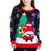 Suéter de Natal Jacquard Europeu e Americano Novo Inverno 2026 para Mulheres Amazon Cross-Border Outono e Inverno Tricô Roupa Feminina Fábrica Atacado