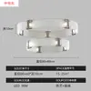 Lámpara de araña para restaurante transfronterizo, luz de anillo circular de lujo ligero, lámpara colgante de cristal personalizada para sala de estar, recepción de hotel, vestíbulo, modelo nuevo 2026