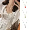 Colar Versátil para o Dia a Dia com Pingente de Coração Irregular Martelado em Textura Rústica Estilo Francês Cobre Dourado Esmalte Vitrificado