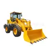 Carretilla elevadora de tracción en las cuatro ruedas con brazo extendido para agarrar madera y hierba, cabina de perfil bajo para uso doméstico, pala para tierra en obras de construcción, cargador hidráulico para ingeniería de construcción