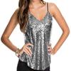 Moda 2023 Sling top corto sin mangas sin espalda fiesta sexy chaleco ropa interior tentación brillante ropa de mujer