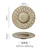 Estilo japonés horno vintage café Oro Cerámica creativa simple de alta gama lujo ligero Taza Bol plato plato vajilla conjunto combinado