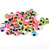 100 en las cuentas bloqueadoras de ojo de pez de color Lanya, cuentas bloqueadoras de frijol Lanya, cuentas fluorescentes, accesorios para equipo de pesca, señuelo, cuentas para peces DIY