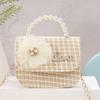 2021 Invierno Nuevo Estilo Chanel Perla Portátil Bandolera Cadena Moda Bolso Infantil Monedero 62062