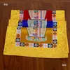Tapete de Mesa para Oferendas Estilo Xizang, Tapete de Pano para Estátua de Buda, Tapete de Altar Espessado, Pano de Altar Amarelo para Buda, Tapete de Oferendas, Toalha de Mesa de Altar