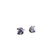 Pendientes de moda con circonitas Moon Bay bañadas en plata y cobre, pendientes coreanos, pendientes Tanabata, regalo de San Valentín para novia.