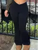 Venda Direta da Fábrica Calças de Yoga Flare de Cintura Alta Europeias e Americanas para Mulheres, Controle de Barriga, Emagrecimento, Alta Elasticidade, Levanta Bumbum, Fitness, Esportes ao Ar Livre, Uso Casual