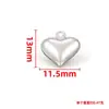 Accesorios de Acero Inoxidable en Forma de Corazón Colgante Pequeño Colgante con Forma de Corazón Accesorios para Joyería Hechos a Mano DIY Colgante Pequeño para Collar Pulsera