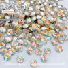 Acessórios para Unhas Artísticas de Celebridade da Internet Quadrado Grosso 10mm Diamante de Fundo Pontiagudo Super Brilhante Diamante para Unhas de Formato Especial Cristal para Unhas Usável Decoração Atacado