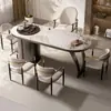 Conjunto de Mesa de Chá e Cadeiras em Ardósia de Luxo Leve, Sala de Estar Minimalista Moderna, Varanda Residencial, Pequena Mesa de Chá, Mesa de Café e Cadeiras de Escritório