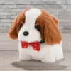 Cachorro de Brinquedo Elétrico Pelúcia para Crianças, Corgi Ursinho Realista que Anda e Late, Adequado para 1-3 Anos, Brinquedo Transfronteiriço