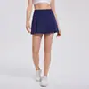 Falda de Tenis Primavera/Verano para Mujer Falda de Bádminton Deportiva Yoga Línea A Falda de Béisbol Atuendo de Tenis Protección Solar Anti-Exposición