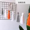 Decoración de estilo nórdico con flores para el hogar, decoración suave para habitación infantil, borla de lana de color macarrón, decoración colgante.