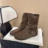 Nuevas Botas de Tobillo 2026 Otoño/Invierno Botas Retro para Mujer Caídas Marrones Tacón Oculto Mate Botas de Moda Versátil Correa con Hebilla