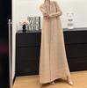 Gabardina Plegada Miyake Transfronteriza Otoño Versátil Moda Gabardina Botonada Capa Estampada Ropa para Mujer Comercio Exterior