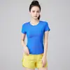 2026 Verano Secado Rápido Manga Corta Transpirable Adelgazante Deportiva Camiseta Mujer Exterior Entrenamiento Running Top Delgado