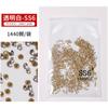 Atacado 1440 pels nail art transparente strass branco super flash diamante checo AB cor diy decoração de unhas broca plana