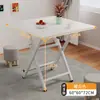 Mesa plegable, mesa de comedor cuadrada, mesa pequeña para uso doméstico, alquiler de apartamentos pequeños, mesa de comedor sencilla, mesa cuadrada