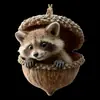 Nuevos colgantes acrílicos de animales bellota lindos y novedosos transfronterizos para árboles de Navidad y decoraciones de coche, para amantes de las mascotas