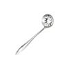 Cuchara sopera de acero inoxidable 201, cuchara grande para olla caliente, cuchara de cabeza grande profunda, colador, cuchara sopera tipo concha de grulla