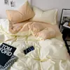 Categoria a Materno e Infantil Grau A Puro Algodão Dormir Nu Conjunto de Quatro Peças Lençóis de Cama de Puro Algodão Capa de Edredom Lençóis de Cama Conjunto de Três Peças para Dormitórios de Estudantes Universitários