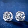 Brincos de Prata 925 para Mulheres, Versáteis para o Trabalho, Brincos Únicos e Modernos Estilo Ins, Trevo de Quatro Folhas Elegante, Brincos de Luxo Leve Exquisitos Atacado