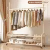 Cabide portátil e multifuncional para uso doméstico, varal simples para secar roupas em ambientes internos, cabide de chão para roupas e chapéus para quarto