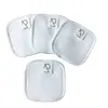 Almohadilla desmaquillante de fibra de bambú/Toalla desmaquillante cuadrada de algodón de bambú lavable/Kit de almohadillas desmaquillantes de algodón reutilizables