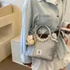 Bolsa com Design de Renda de Desenho Animado Fofo para Mulheres, Nova Moda de Nicho 2026 de Alto Valor Versátil Bolsa Transversal de Balde