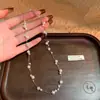 Collar Coreano de Doble Capa Perla Cielo Estrellado para Mujer Lujo Accesible de Gama Alta Cadena para el Cuello de Nicho Cadena para la Clavícula Gargantilla Accesorios