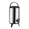Cubo Isotérmico de Acero Inoxidable Transfronterizo, Cubo para Té de Leche, Cubo para Leche de Soya, Gran Capacidad, Doble Capa Engrosada, Aislamiento Térmico y Conservación del Frío, Cubo para Café para Uso en Puesto