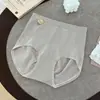 Shorts Triangle Feminino Outono/Inverno Novo Cintura Alta Lã Fio Térmico Controle de Barriga Levanta Bumbum Sem Costura Parte Íntima Antibacteriana