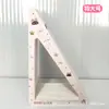Rascador para gatos triangular de ángulo recto, estilo caricatura, alta calidad, no requiere instalación, cartón blanco, directo del fabricante, duradero y no desprende partículas
