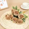 7 Cabeças Rosa Pérola Estilo Outono Cena de Casamento Sala de Estar Buquê Enfeites Flores Artificiais Fabricantes de Comércio Exterior Atacado Flores Artificiais