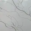 Encimera de cuarzo blanco con patrón de red para gabinetes de cocina, encimeras de gabinetes, encimeras de cocina, lavabo e encimeras de isla