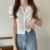 Cardigã de Malha Vazada Feminino Fino de Manga Curta 2023 Primavera e Verão Novo Xale de Proteção Solar Externo Camisa de Rede Top Curto