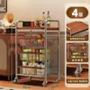 Carrito Pequeño Usado Sala de Estar Móvil Multicapa Almacenamiento de Snacks Estante de Cocina para el Hogar Estante de Almacenamiento Multifuncional de Pie