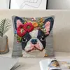 Fronha de Almofada Bordada Imitação de Cachorro 3D Mais Vendida da Amazon Estilo Boêmio Almofada Estampada para Sofá Atacado