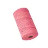 Corda de algodão colorida de 3-4 mm para acessórios de pulseira DIY, corda de algodão fiada no núcleo artesanal, corda para tapeçaria e fio de algodão para amarração
