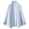 Novo Casaco de Cashmere Puro com Padrão de Diamante para Outono e Inverno Aquecimento e Proteção contra o Frio Feminino Simples Macio Amigo da Pele Versátil Cachecol de Cashmere Puro