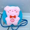 Novo Brinquedo de Pelúcia Desenho Animado Porta-Moedas Infantil, Bolsa de Crochê Feita à Mão, Bolsa de Palha Casual Versátil, Bolsas Femininas no Atacado