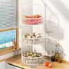 Estante de Almacenamiento para Cebolleta, Jengibre y Ajo de Cocina Caja de Almacenamiento para Ajo y Jengibre Cesta de Almacenamiento para Condimentos de Mesa para Frutas y Verduras