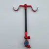 Suporte de vara de pesca de cabeça dupla cabeça dobrável cabeça de chifre de carneiro suporte de vara de pesca suporte de vara suporte de canhão duplo suporte de vara de pesca de cabeça dupla pendurado na parte traseira