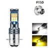 Bombilla LED de alta luminosidad para faro de motocicleta BA20D P15D H4 Foco de luz para faro modificado de vehículo eléctrico