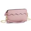 Bolso Pequeño Cruzado para Mujer Nuevo Coreano Lindo Piel de Vaca Capa Superior Bolso de Muñeca de Moda Suave Bolso para Teléfono Móvil