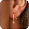 Brincos Quadrados Mais Vendidos da Amazon, Personalizados, Modernos e Exquisitos para Mulheres, Acessórios Simples e Versáteis para o Dia a Dia