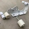 Eixo giratório de toldo retrátil manual externo, acessórios para toldo de chuva retrátil, cabeça de motor universal de liga de alumínio